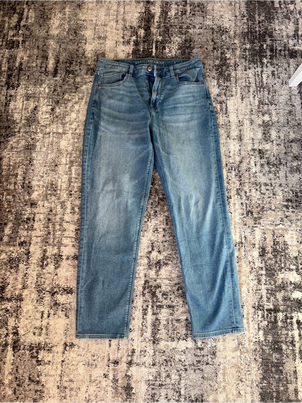 American Eagle Outfitters Women’s Straight Jeans - Light Blue Wash